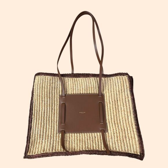 Demellier Handbags - Demellier Large Capri Raffia Tote Bag